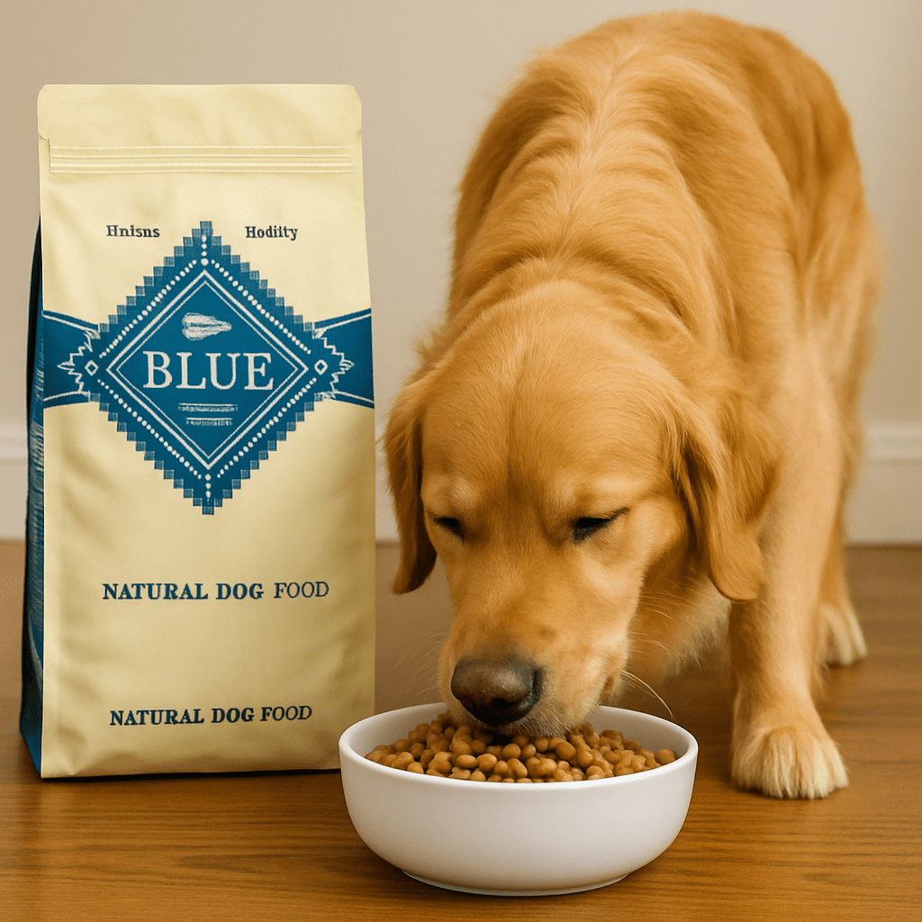 Is Blue Buffalo Good Dog Food. Dog Enjoying Blue Buffalo Image